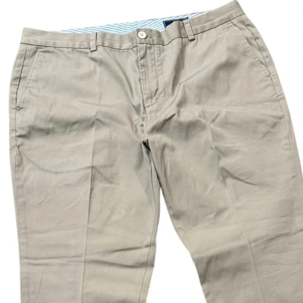 Vineyard Vines Breaker‎ Pants Mens 40x30 Khaki Tan Cotton Canvas Chino 1P0166
